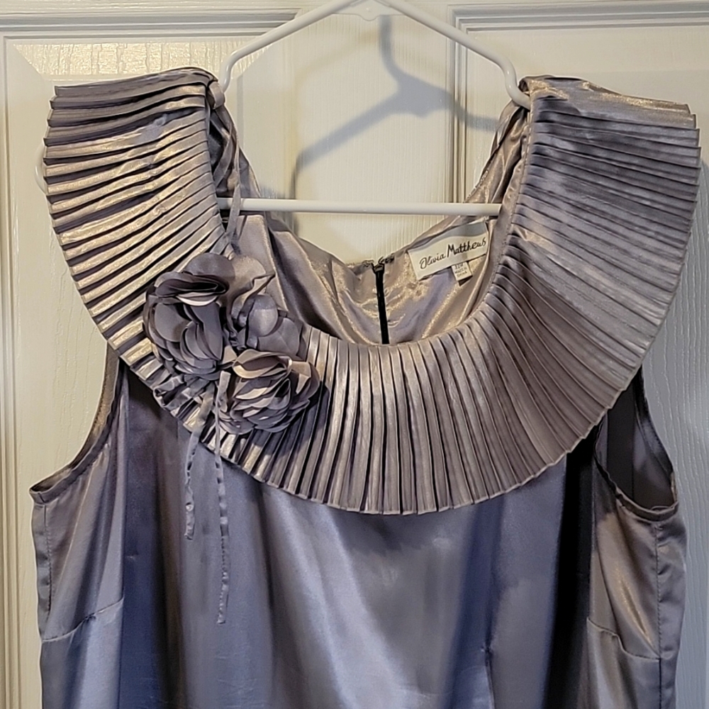 Silver and Black Dress Size 22W Worn once